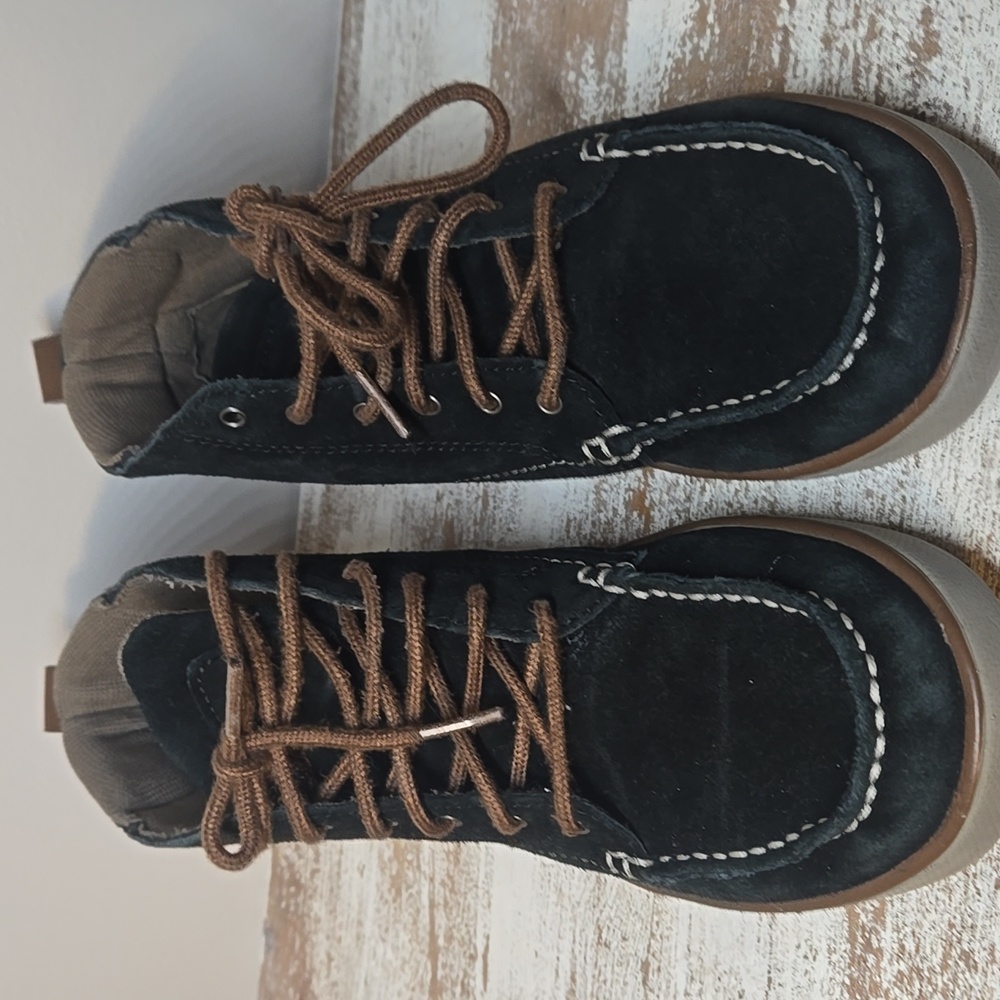 Eddie Bauer Womens Laurel Chukka Ankle Bootie 7 Shoes Suede Black Boots Hiking